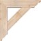 Ekena Millwork Traditional Traditional Smooth Bracket w/ Offset Brace, Douglas Fir, 5 1/2"W x 20"D x 20"H BKT0604X20X20TRA01SDF - alternate 2